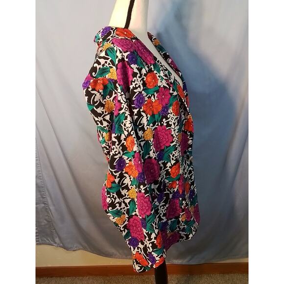Ms Chaus   multi color retro jacket - Picture 2 of 7